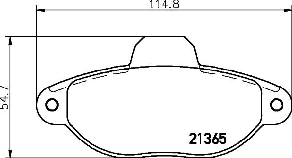 HELLA 8DB 355 019-091 - Гальмівні колодки, дискові гальма avtolavka.club