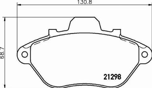 HELLA 8DB 355 019-051 - Гальмівні колодки, дискові гальма avtolavka.club