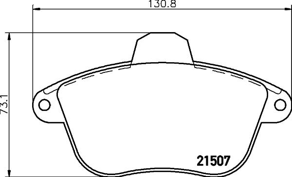 HELLA 8DB 355 019-071 - Гальмівні колодки, дискові гальма avtolavka.club