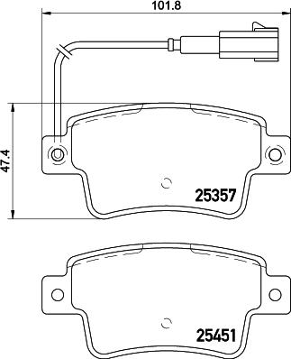 HELLA 8DB 355 019-801 - Гальмівні колодки, дискові гальма avtolavka.club