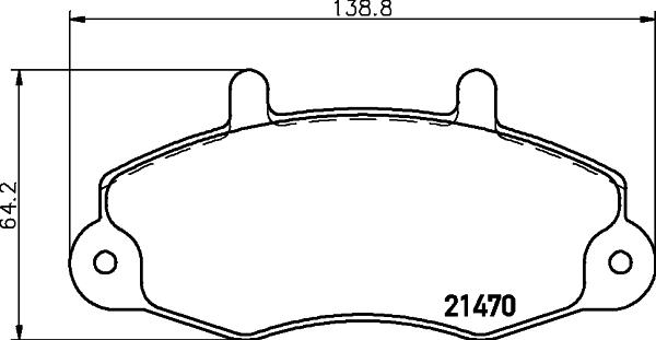 HELLA 8DB 355 019-371 - Гальмівні колодки, дискові гальма avtolavka.club