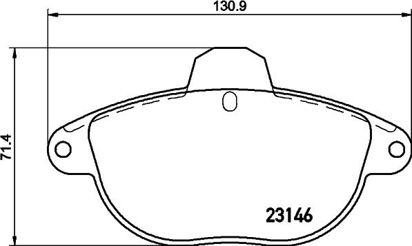 HELLA 8DB 355 019-281 - Гальмівні колодки, дискові гальма avtolavka.club