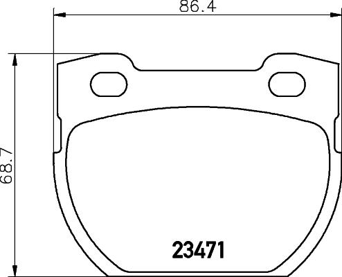 HELLA 8DB 355 019-231 - Гальмівні колодки, дискові гальма avtolavka.club