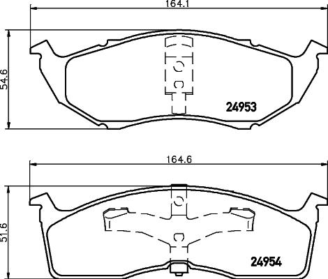 HELLA 8DB 355 014-971 - Гальмівні колодки, дискові гальма avtolavka.club