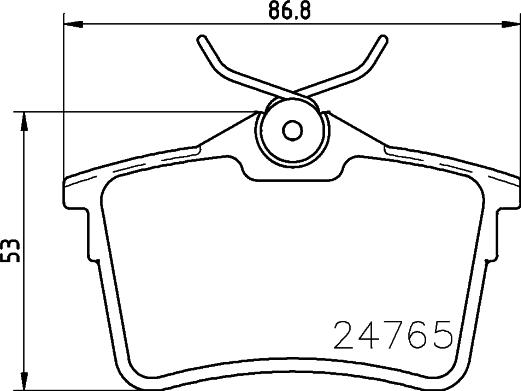 HELLA 8DB 355 014-081 - Гальмівні колодки, дискові гальма avtolavka.club