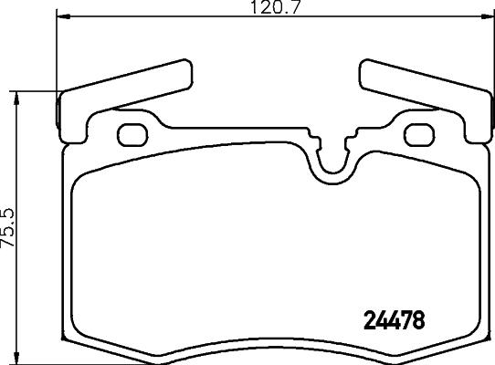 HELLA 8DB 355 026-291 - Гальмівні колодки, дискові гальма avtolavka.club