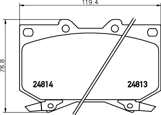 HELLA 8DB 355 014-711 - Гальмівні колодки, дискові гальма avtolavka.club