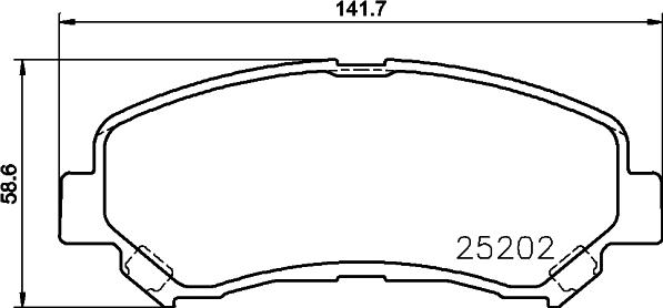 HELLA 8DB 355 015-911 - Гальмівні колодки, дискові гальма avtolavka.club