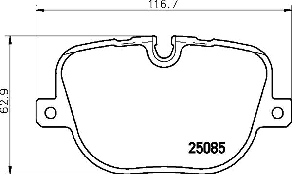 HELLA 8DB 355 015-451 - Гальмівні колодки, дискові гальма avtolavka.club