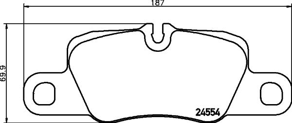 HELLA 8DB 355 015-651 - Гальмівні колодки, дискові гальма avtolavka.club