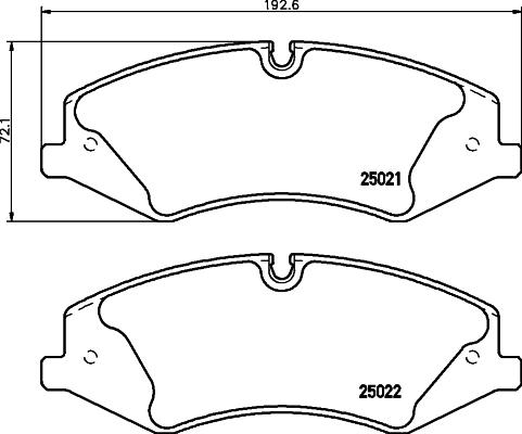 HELLA 8DB 355 015-081 - Гальмівні колодки, дискові гальма avtolavka.club