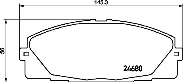 HELLA 8DB 355 015-831 - Гальмівні колодки, дискові гальма avtolavka.club