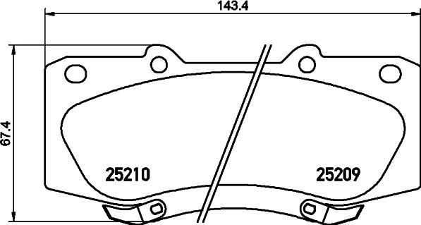 HELLA 8DB 355 015-821 - Гальмівні колодки, дискові гальма avtolavka.club