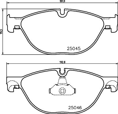 HELLA 8DB 355 015-251 - Гальмівні колодки, дискові гальма avtolavka.club