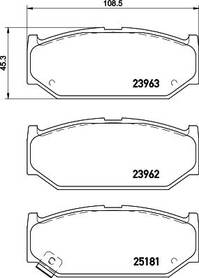 HELLA 8DB 355 015-751 - Гальмівні колодки, дискові гальма avtolavka.club