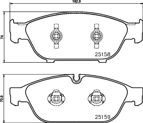 HELLA 8DB 355 016-031 - Гальмівні колодки, дискові гальма avtolavka.club