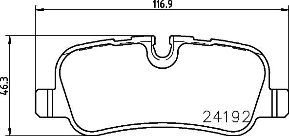 HELLA 8DB 355 016-181 - Гальмівні колодки, дискові гальма avtolavka.club