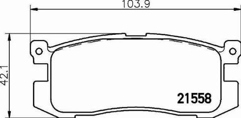 HELLA 8DB 355 016-361 - Гальмівні колодки, дискові гальма avtolavka.club