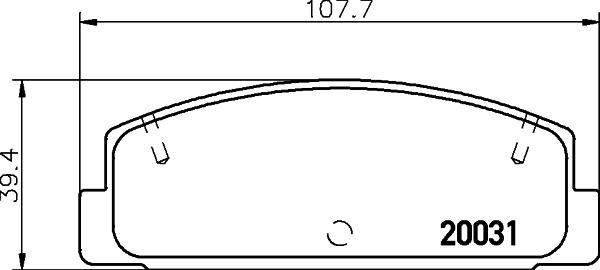 HELLA 8DB 355 016-761 - Гальмівні колодки, дискові гальма avtolavka.club