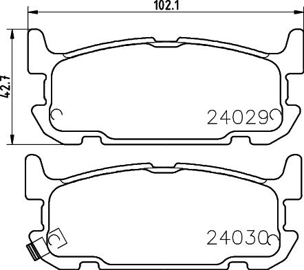 HELLA 8DB 355 010-931 - Гальмівні колодки, дискові гальма avtolavka.club