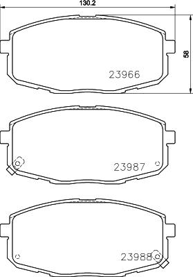 HELLA 8DB 355 010-611 - Гальмівні колодки, дискові гальма avtolavka.club