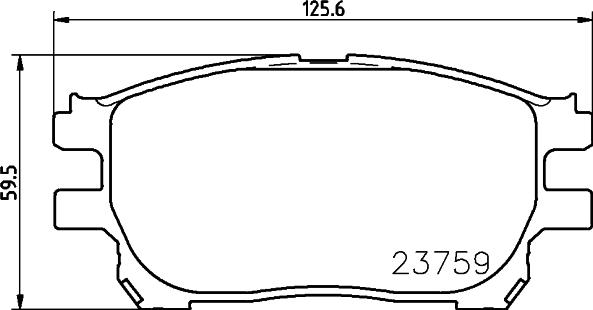 HELLA 8DB 355 010-111 - Гальмівні колодки, дискові гальма avtolavka.club