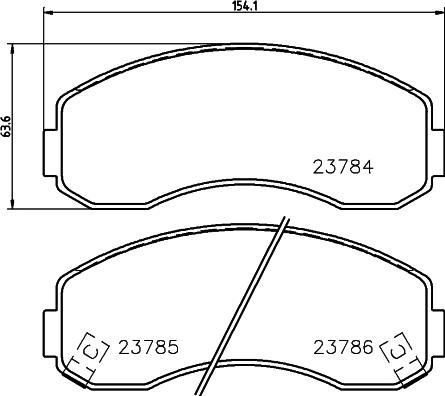 HELLA 8DB 355 010-131 - Гальмівні колодки, дискові гальма avtolavka.club