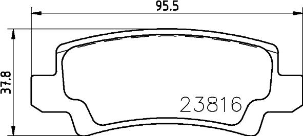 HELLA 8DB 355 010-841 - Гальмівні колодки, дискові гальма avtolavka.club