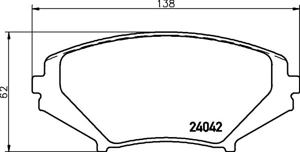 HELLA 8DB 355 010-881 - Гальмівні колодки, дискові гальма avtolavka.club