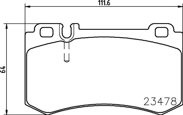 HELLA 8DB 355 010-291 - Гальмівні колодки, дискові гальма avtolavka.club