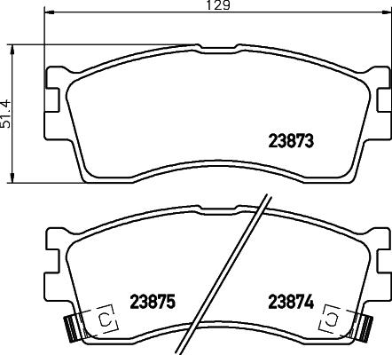 4U Autoparts 37587KI - Гальмівні колодки, дискові гальма avtolavka.club