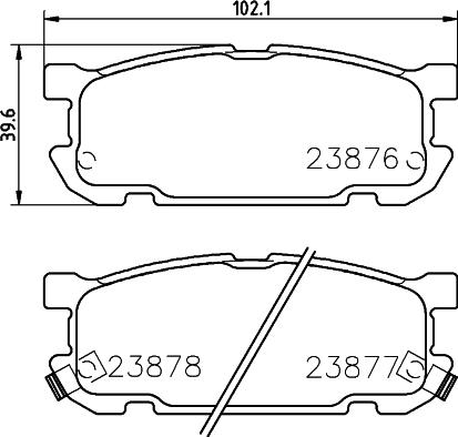 HELLA 8DB 355 010-271 - Гальмівні колодки, дискові гальма avtolavka.club