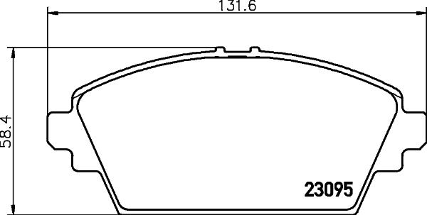 HELLA 8DB 355 011-951 - Гальмівні колодки, дискові гальма avtolavka.club