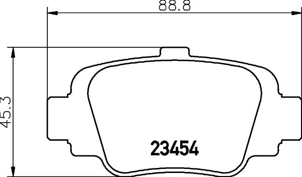 HELLA 8DB 355 011-551 - Гальмівні колодки, дискові гальма avtolavka.club