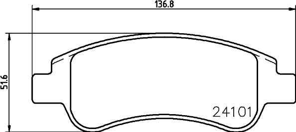 HELLA 8DB 355 011-521 - Гальмівні колодки, дискові гальма avtolavka.club