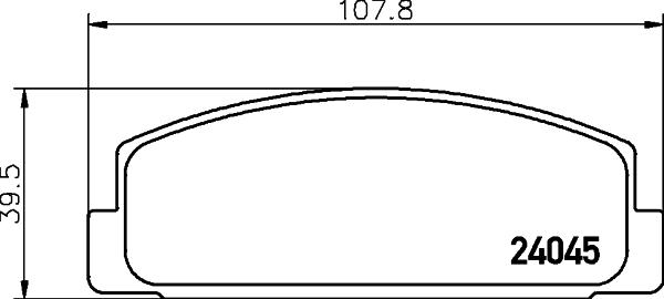 HELLA 8DB 355 011-131 - Гальмівні колодки, дискові гальма avtolavka.club