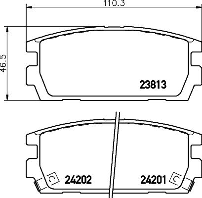 HELLA 8DB 355 011-841 - Гальмівні колодки, дискові гальма avtolavka.club