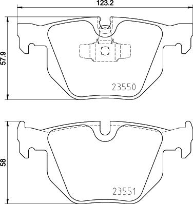 HELLA 8DB 355 011-801 - Гальмівні колодки, дискові гальма avtolavka.club