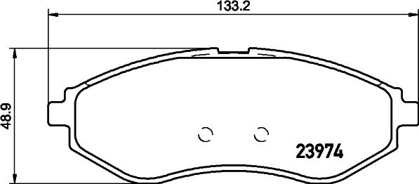 HELLA 8DB 355 011-251 - Гальмівні колодки, дискові гальма avtolavka.club