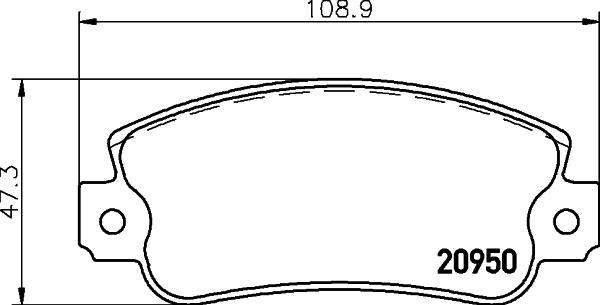 HELLA 8DB 355 018-991 - Гальмівні колодки, дискові гальма avtolavka.club