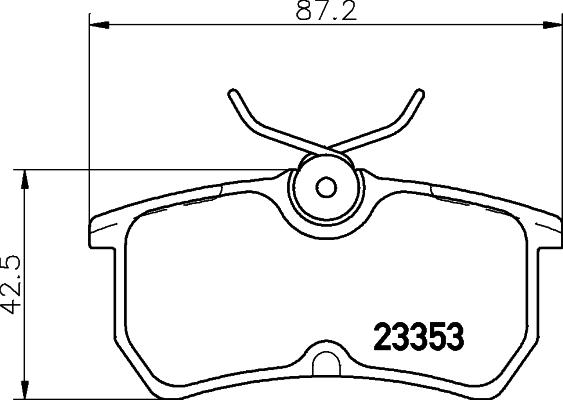 HELLA 8DB 355 018-411 - Гальмівні колодки, дискові гальма avtolavka.club