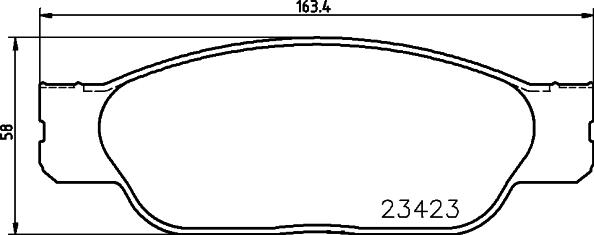 HELLA 8DB 355 018-551 - Гальмівні колодки, дискові гальма avtolavka.club