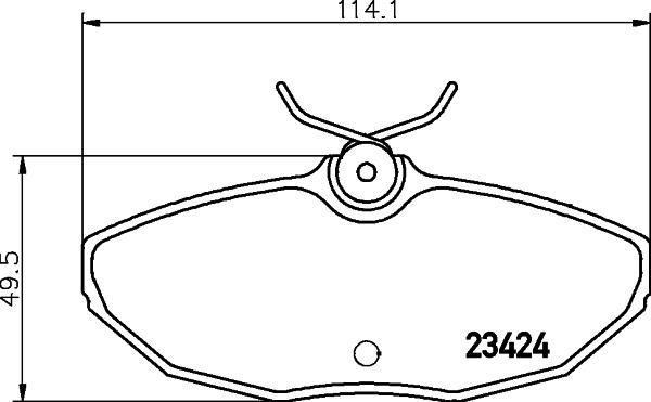 HELLA 8DB 355 018-561 - Гальмівні колодки, дискові гальма avtolavka.club