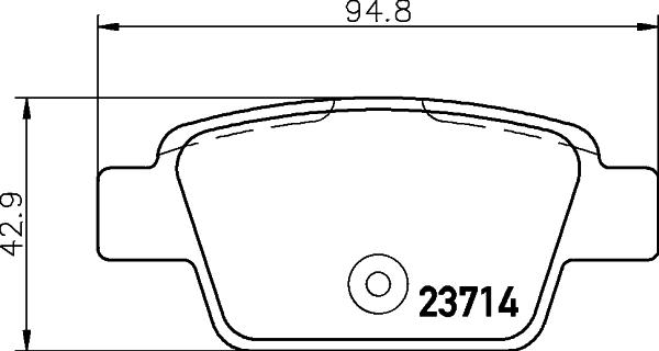 HELLA 8DB 355 018-851 - Гальмівні колодки, дискові гальма avtolavka.club