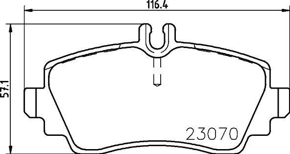 HELLA 8DB 355 018-281 - Гальмівні колодки, дискові гальма avtolavka.club