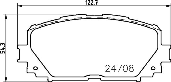 HELLA 8DB 355 013-901 - Гальмівні колодки, дискові гальма avtolavka.club