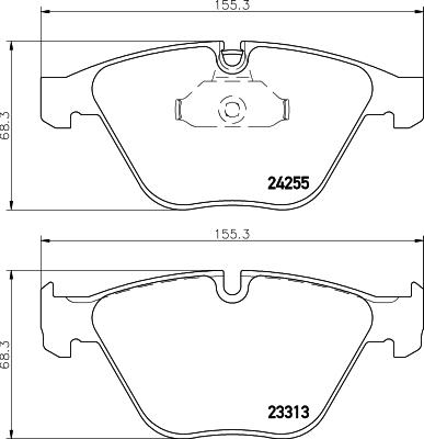 HELLA 8DB 355 013-931 - Гальмівні колодки, дискові гальма avtolavka.club