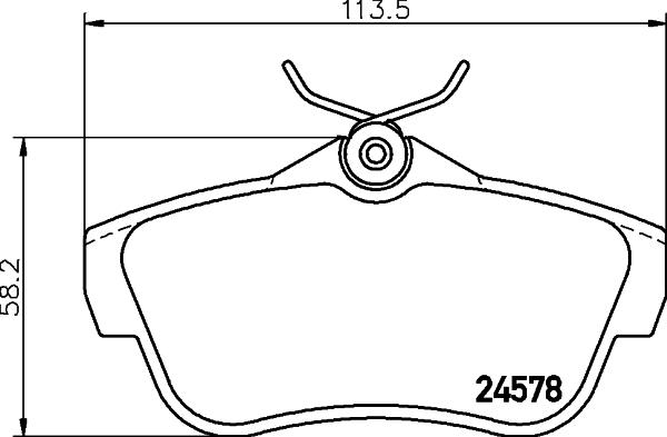 HELLA 8DB 355 013-421 - Гальмівні колодки, дискові гальма avtolavka.club