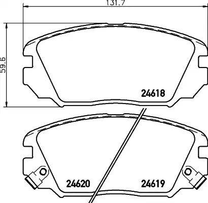 HELLA 8DB 355 013-531 - Гальмівні колодки, дискові гальма avtolavka.club