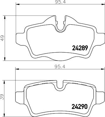 HELLA 8DB 355 013-661 - Гальмівні колодки, дискові гальма avtolavka.club